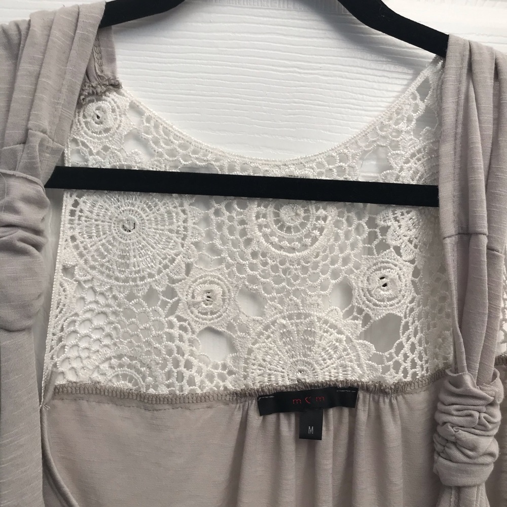 Gray Cardigan Vest - Picture 3 of 5